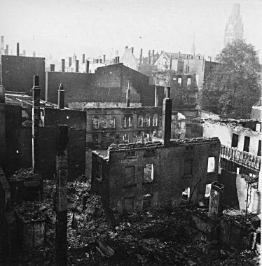 Hagen nach dem Luftangriff vom 1. Oktober 1943 - Elberfelder Strae