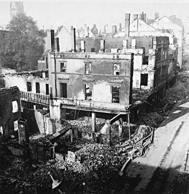Hagen nach dem Luftangriff vom 1. Oktober 1943 - Elberfelder Straße