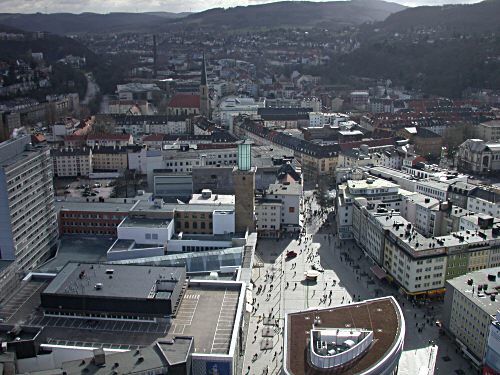 Blick auf die Neue Mitte am Rosenmontag 2004