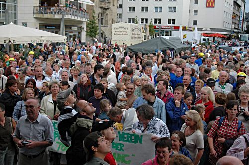 Absprung ber dem Friedrich-Ebert-Platz