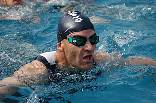 14. Hagener Triathlon - 500 Meter Schwimmen im Hengstey-Freibad